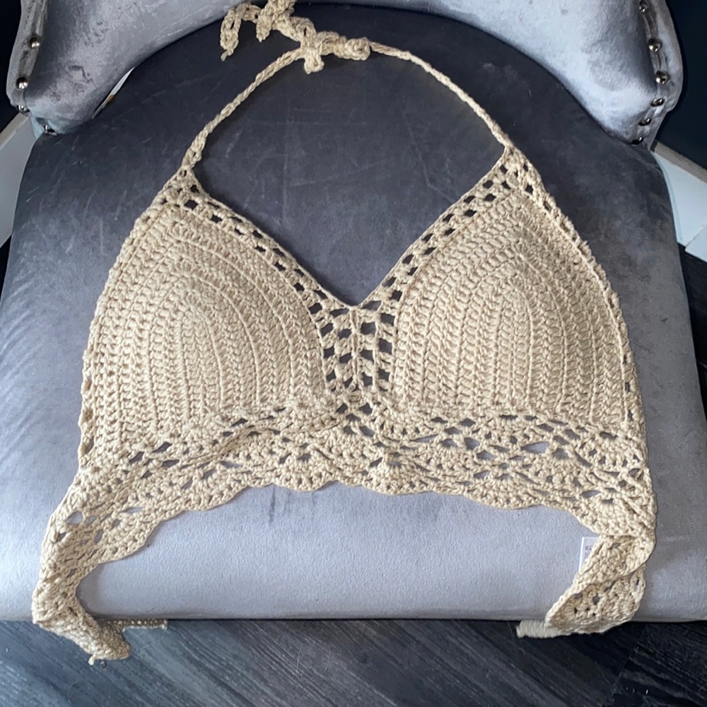 Padded crotchet bra/top